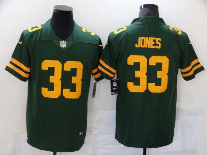 Men's Green Bay Packers Aaron Jones #33 Green Alternate Legend Jersey